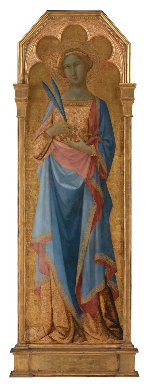Heilige Corona door Master of Palazzo Venezia Madonna