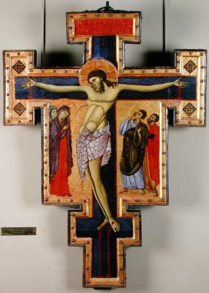 De kruisiging, ca. 1270-80 door Master of San Francesco