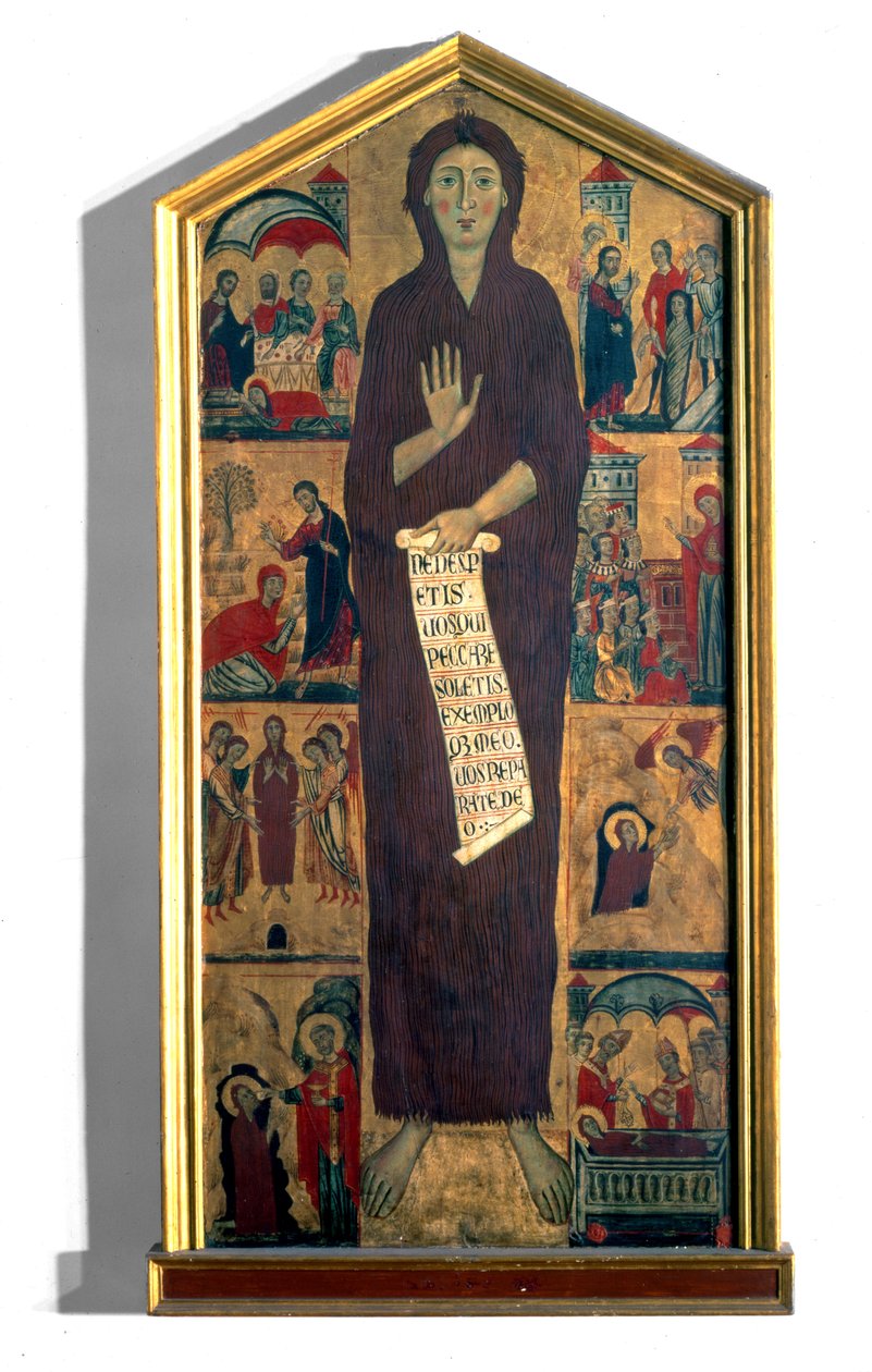 St. Maria Magdalena met acht scènes uit haar leven door Master of the St. Mary Magdalene