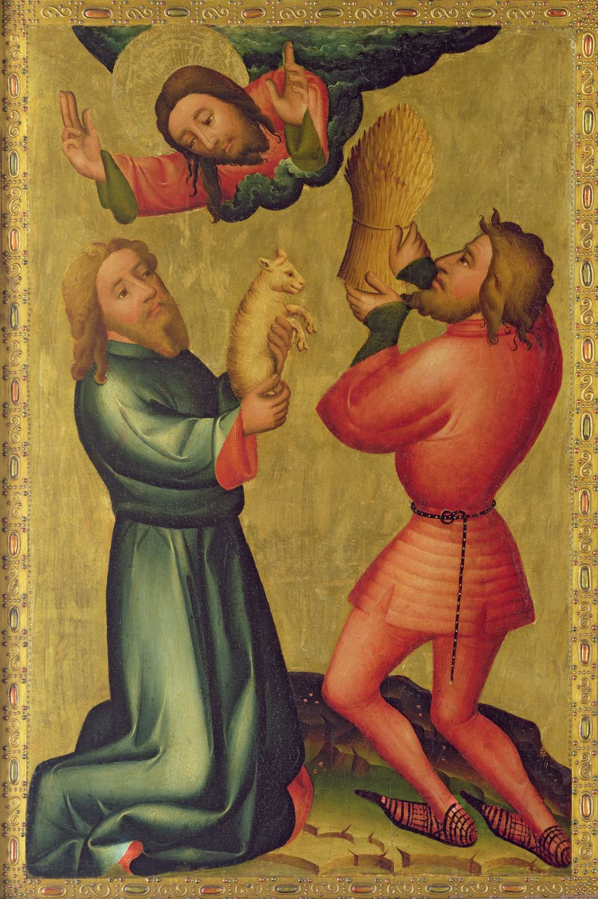 De offers van Kaïn en Abel van het hoogaltaar van St. Peter