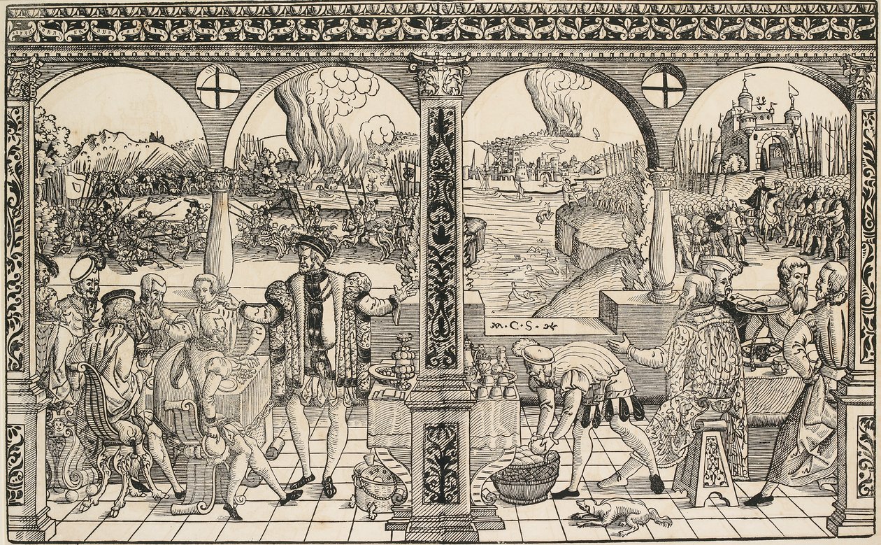 De geschiedenis van keurvorst Friedrich I Palts, 16e eeuw door Master CS