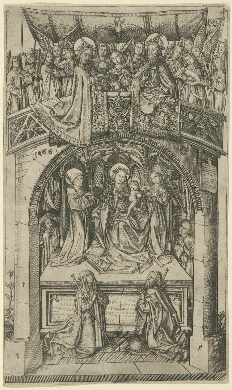 De Grote Einsiedeln Madonna door Master E.S.