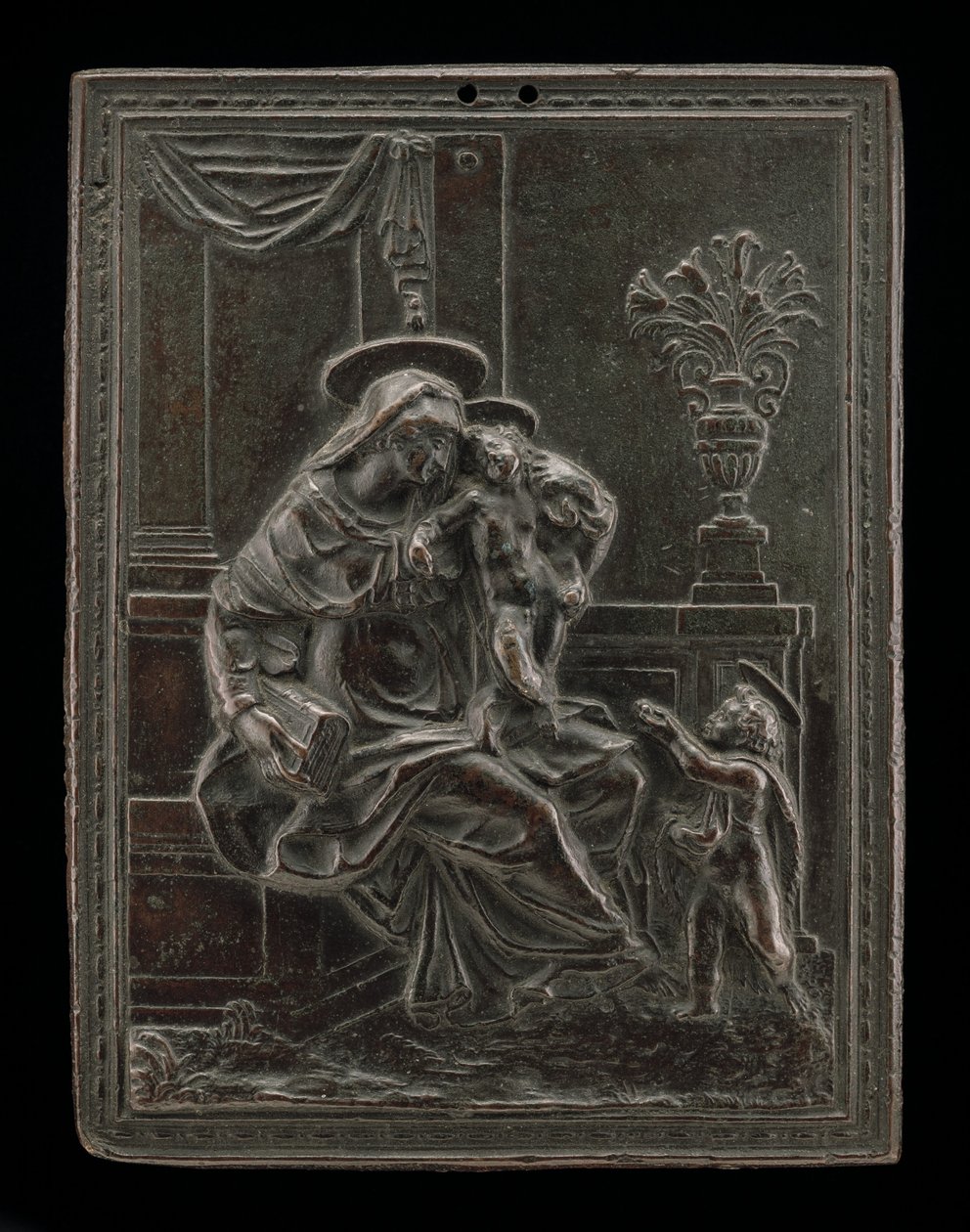 Madonna en Kind met Sint Jan de Doper, waarschijnlijk ca. 1600 door Master F.D.