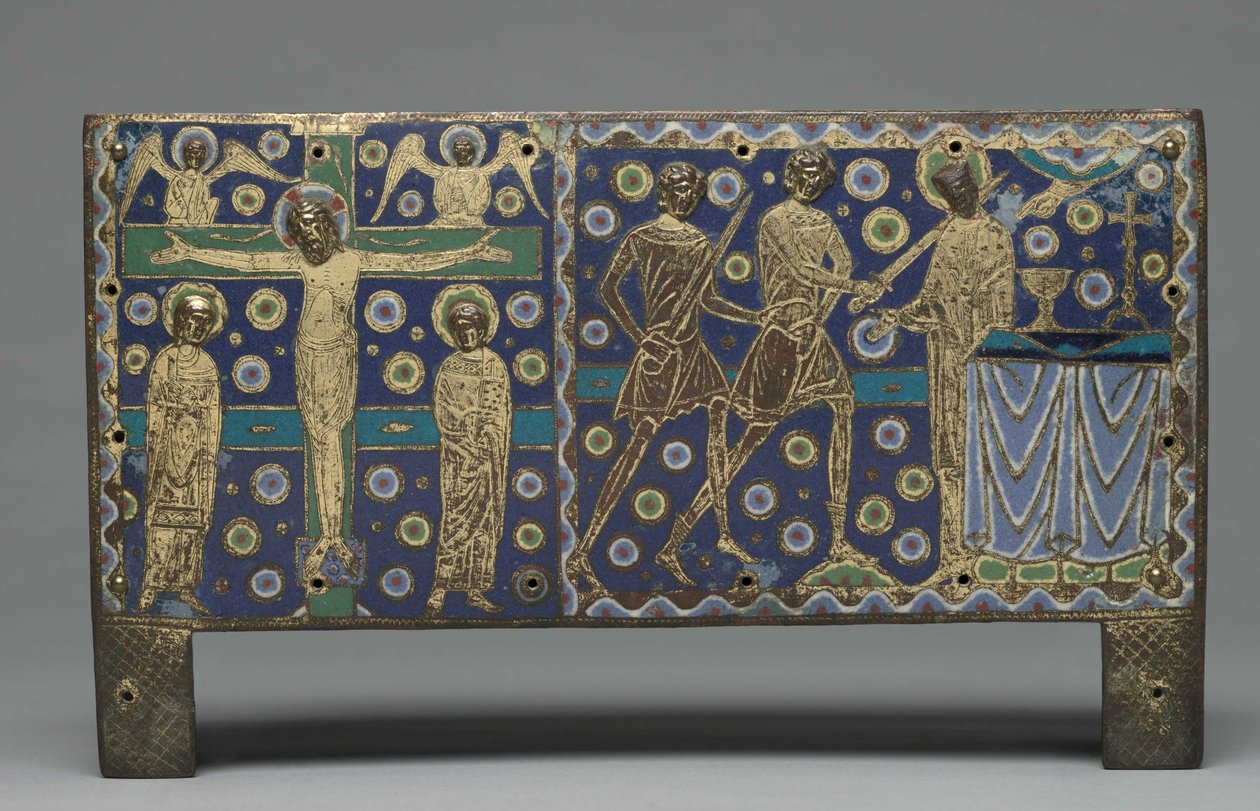 Plaquette van een Chasse voor Relieken van Sint Thomas Becket, 1220-1225 door Master G. Alpais
