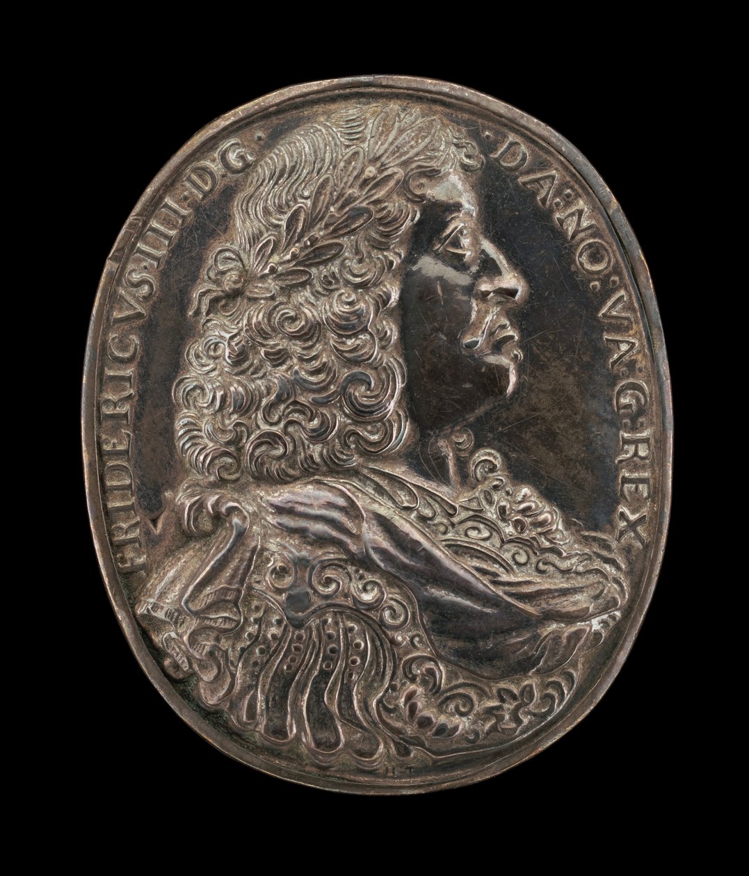 Frederik III, 1609-1670, koning van Denemarken en Noorwegen 1648 [voorzijde], c. 1648 door Master H.L.T.