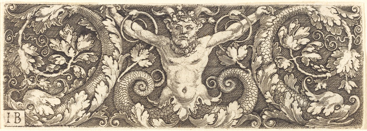 Ornament met Fantastische Sater en Dolfijnen door Master IB