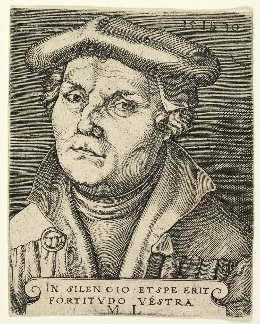 Portret van Martin Luther door Master I.B.