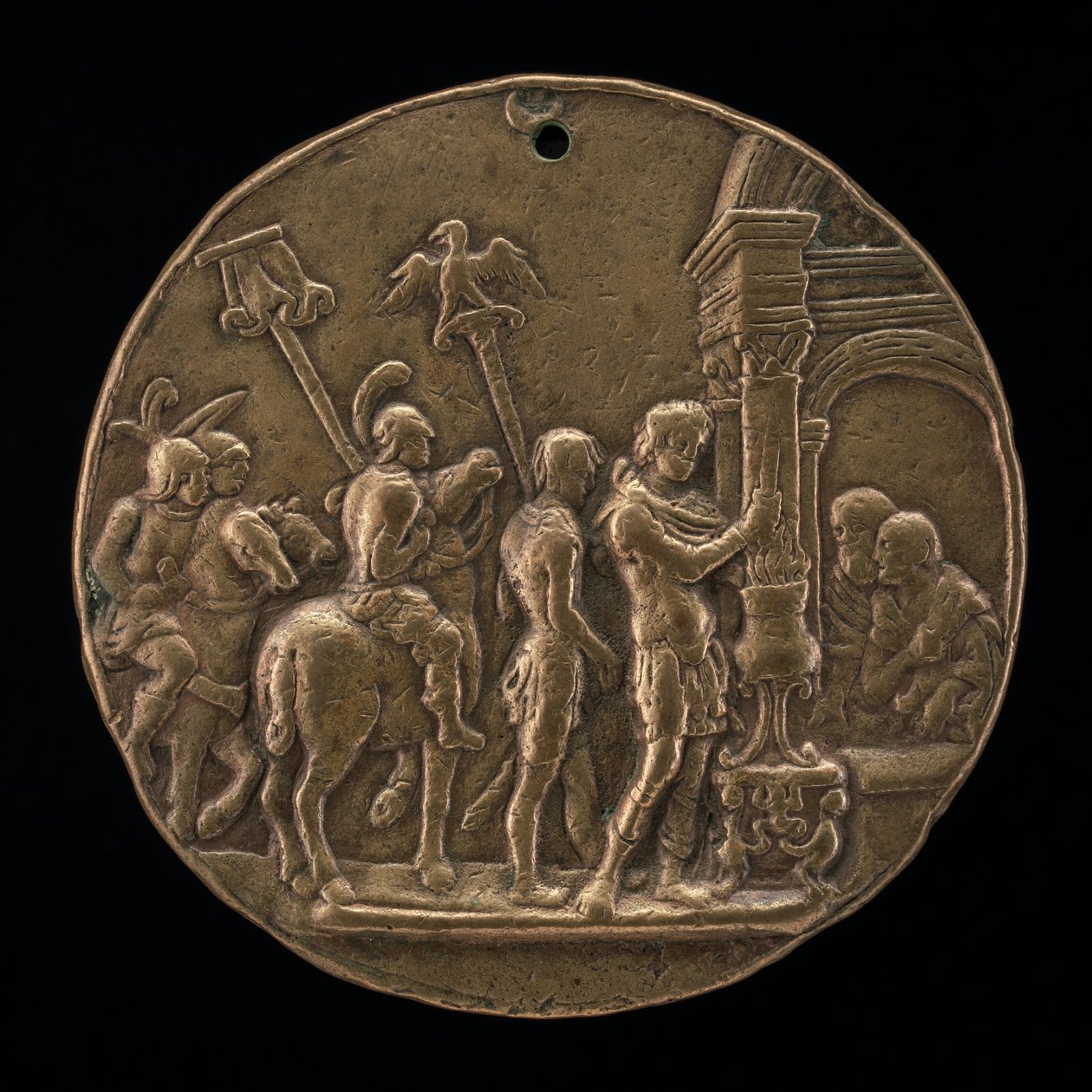 Mucius Scaevola, tweede helft 15e eeuw door Master IO.FF.