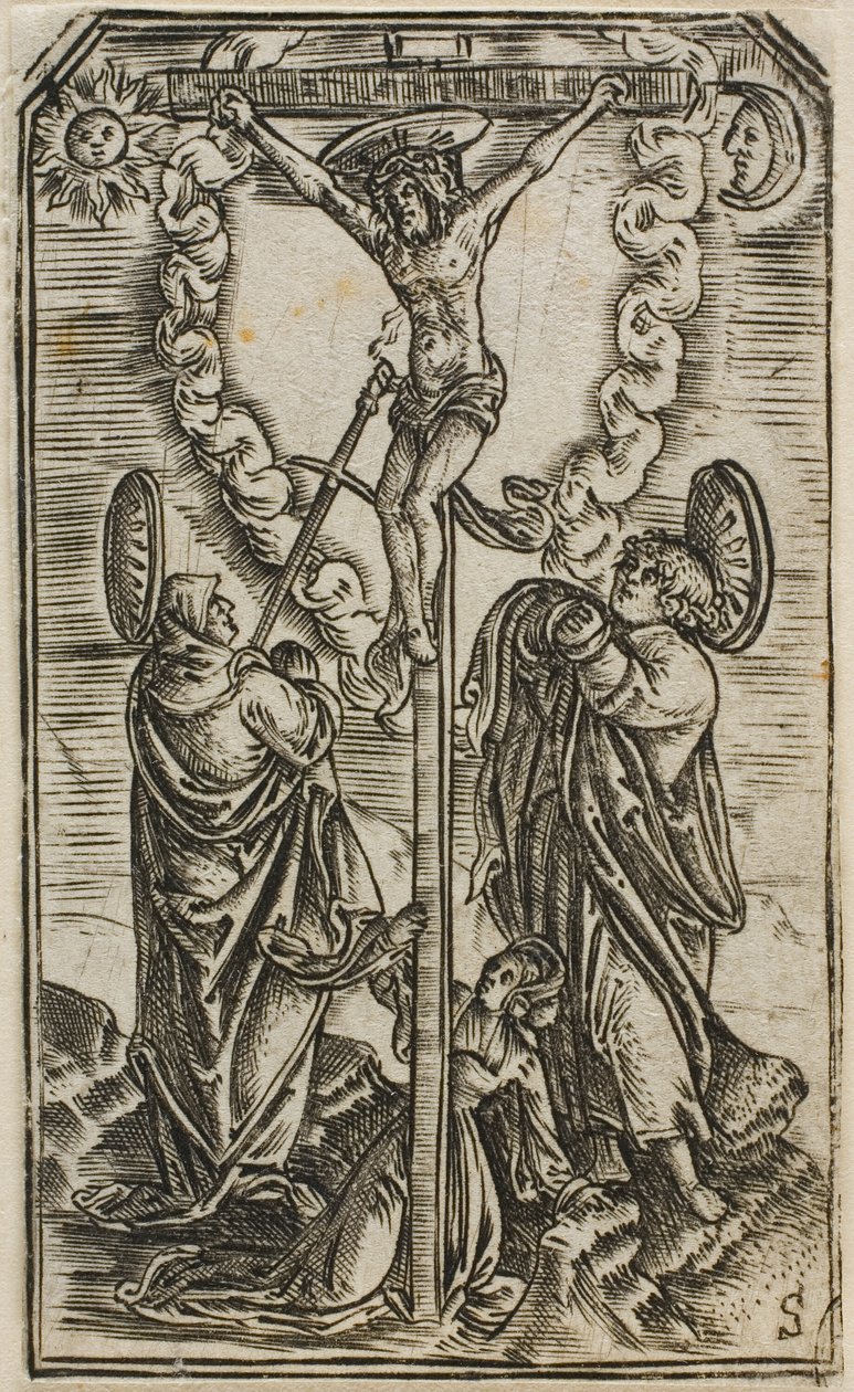 Christus aan het kruis door Master S