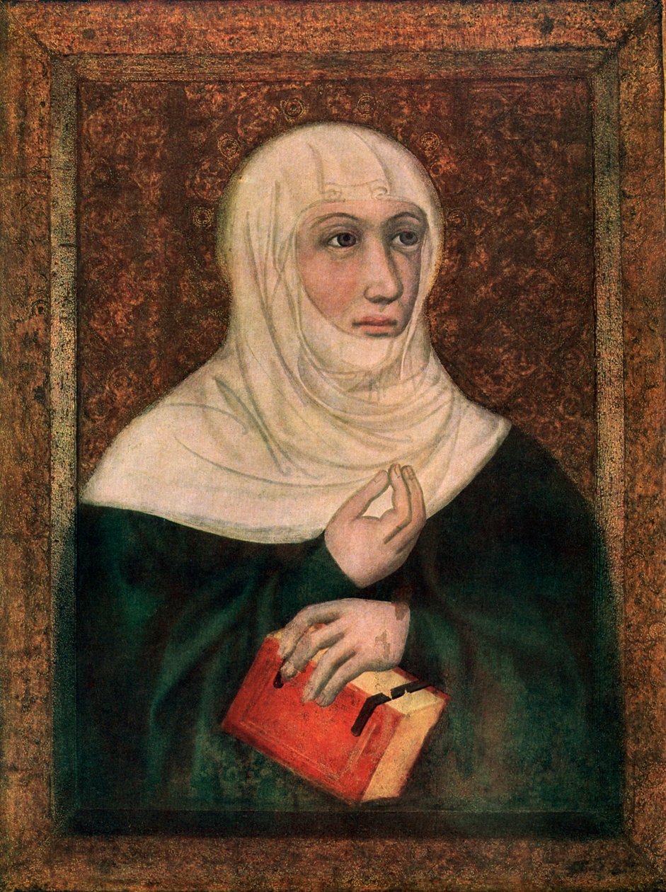 Sint Clara, 1365-1367 door Master Theodoric