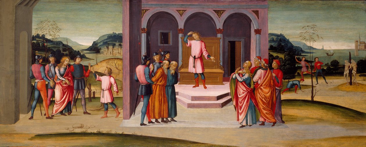 Daniel Redt Susanna, het Oordeel van Daniel, en de Executie van de Ouderen door Master of Apollo and Daphne