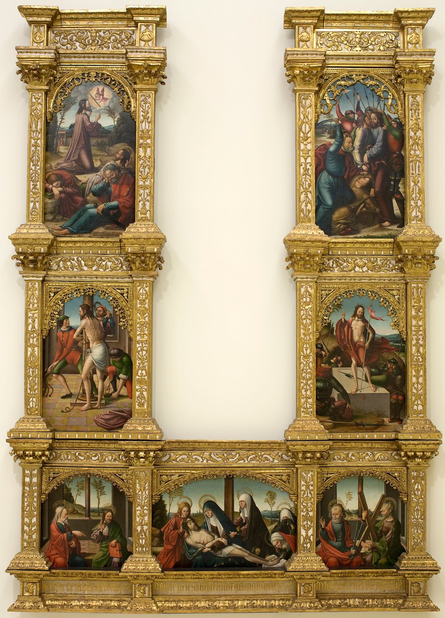 Altaarstuk van de Passie van Christus door Master of Astorga