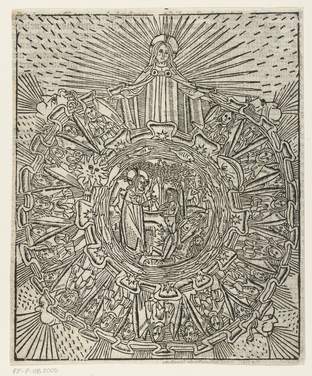 De schepping door Master of Delft (attributed to)