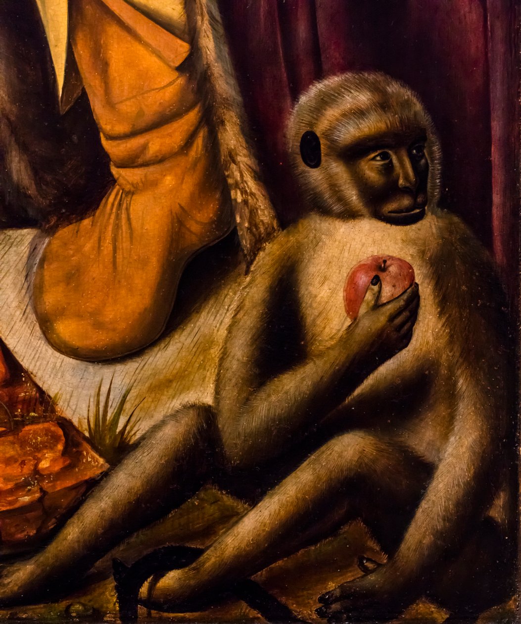 De Aanbidding der Koningen, ca. 1510 (Tempera en olieverf op hout (eiken)) door Master of Frankfurt