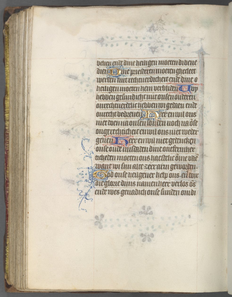 Getijdenboek (Gebruik van Utrecht): fol. 174v, Tekst door Master of Gijsbrecht van Brederode
