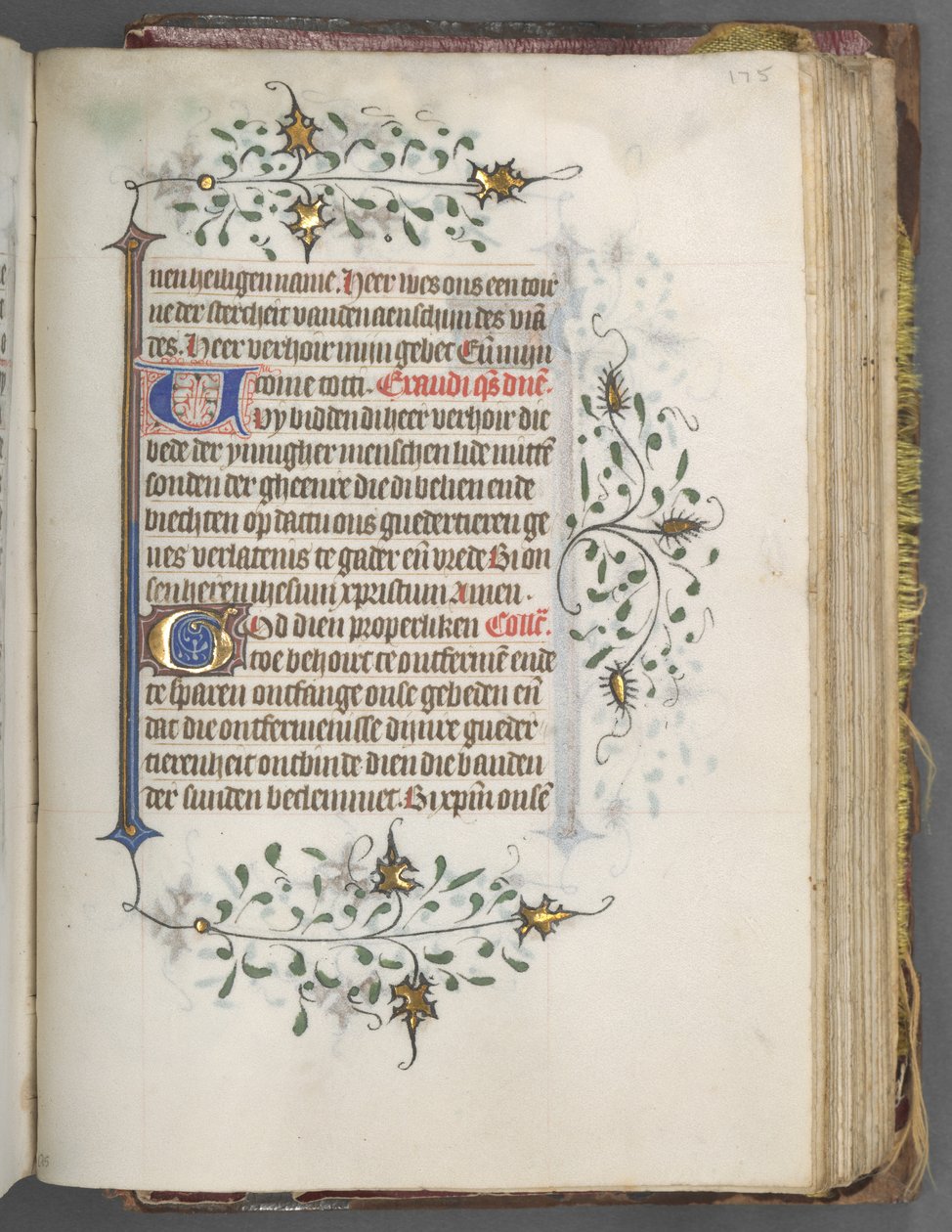 Getijdenboek Gebruik van Utrecht: fol. 175r, Tekst, ca. 1460-1465 door Master of Gijsbrecht van Brederode