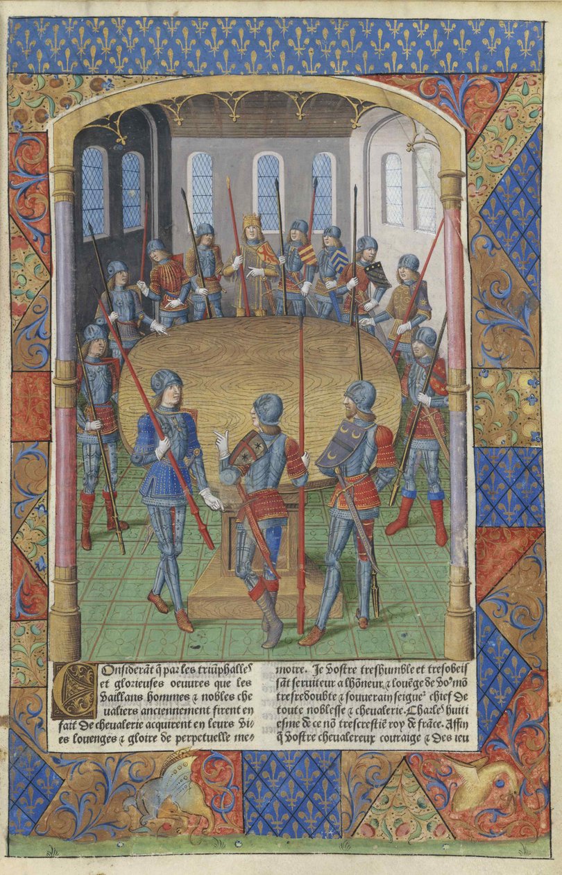 Lancelot du Lac. Le roi Arthur et les chevaliers de la Table ronde, 1494 door Master of Jacques de Besançon