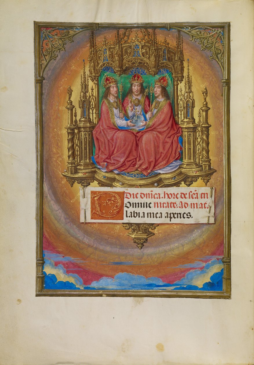 De heilige Drie-eenheid door Master of James IV of Scotland