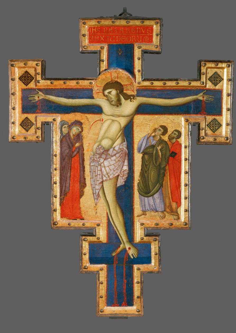 Kruisbeeld, uit Umbrië, tweede helft 13e ... door Master of Saint Francis of Assisi