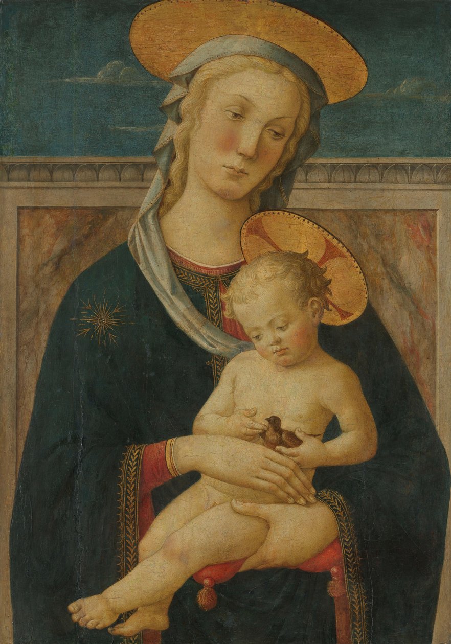Maagd en kind door Master of San Miniato