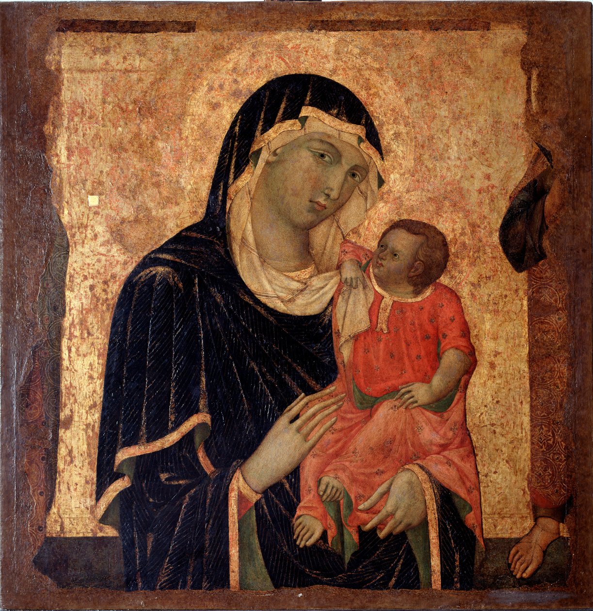 Maagd met kind (circa 1350) door Master of Santa Maria di Castello