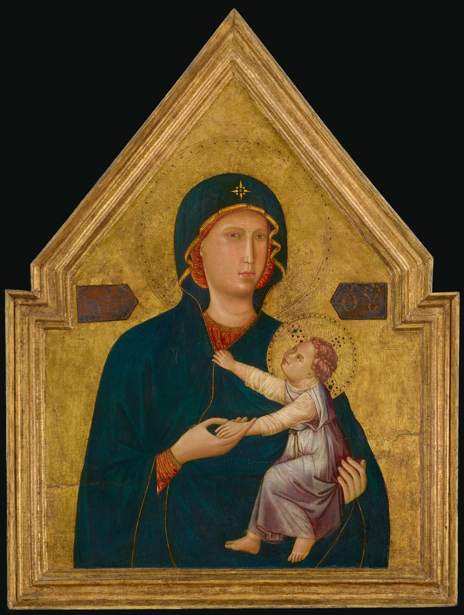 Madonna met kind door Master of St. Cecilia