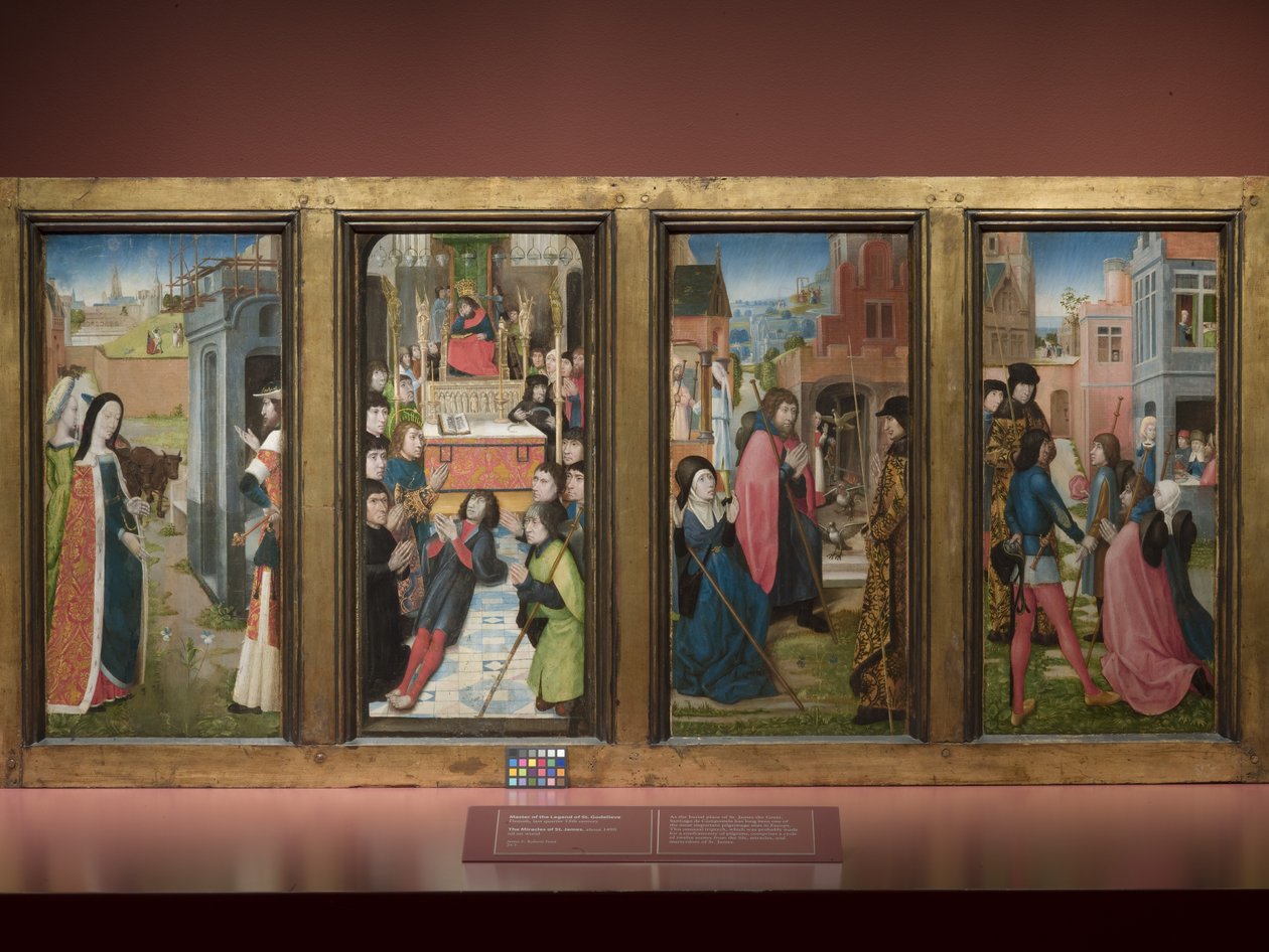 De Wonderen Van Santiago door Master of St. Godelieve Legend (attr. to)