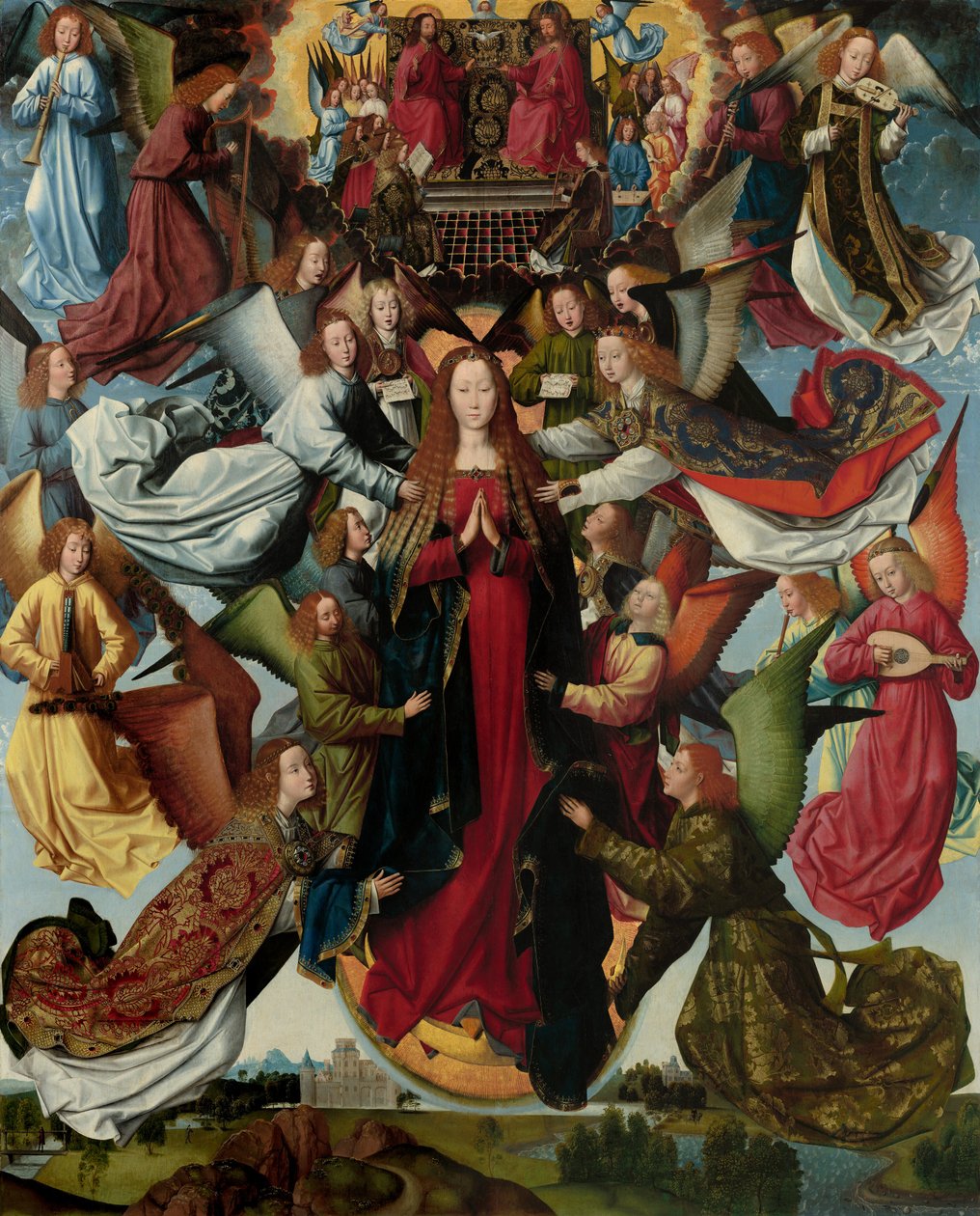 Maria, Koningin van de Hemel, c. 1485-1500 door Master of The Legend of St. Lucy