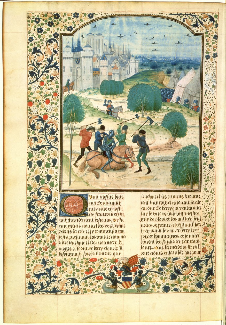 MS Fr 87 Miniatuur uit Volume II van de Kroniek van Engeland geschreven door Jean de Wavrin, Heer van Forestel door Master of Wavrin