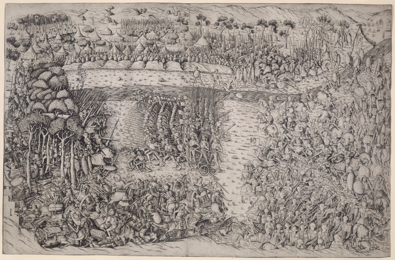 De Slag bij Fornovo door Master of the Battle of Fornovo