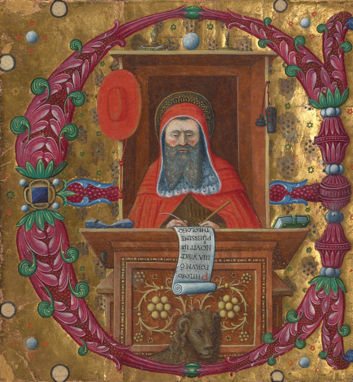 Knippen uit een koorboek door Master of the Birago Hours