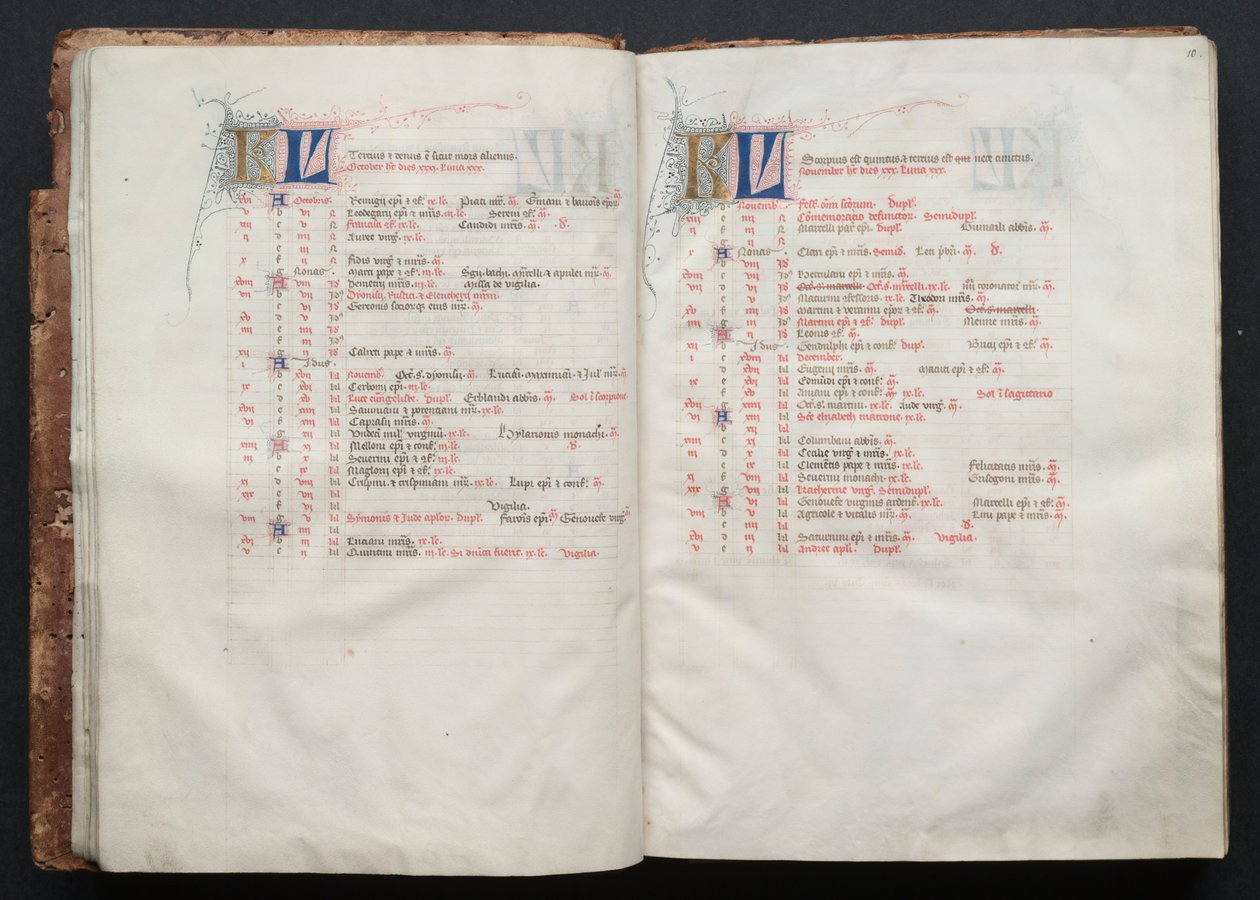 Het Gotha Missaal: Fol. 10r, Tekst door Master of the Boqueteaux