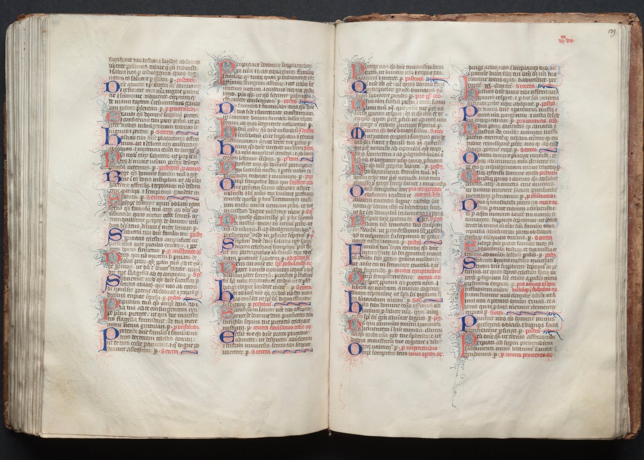 Het Gotha Missaal: Fol. 139r, Tekst door Master of the Boqueteaux