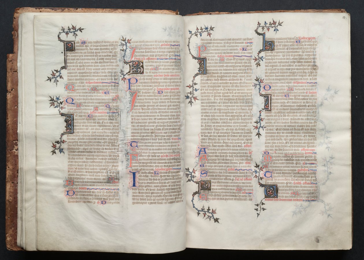 Het Gotha-missaal: Fol. 13r, tekst door Master of the Boqueteaux