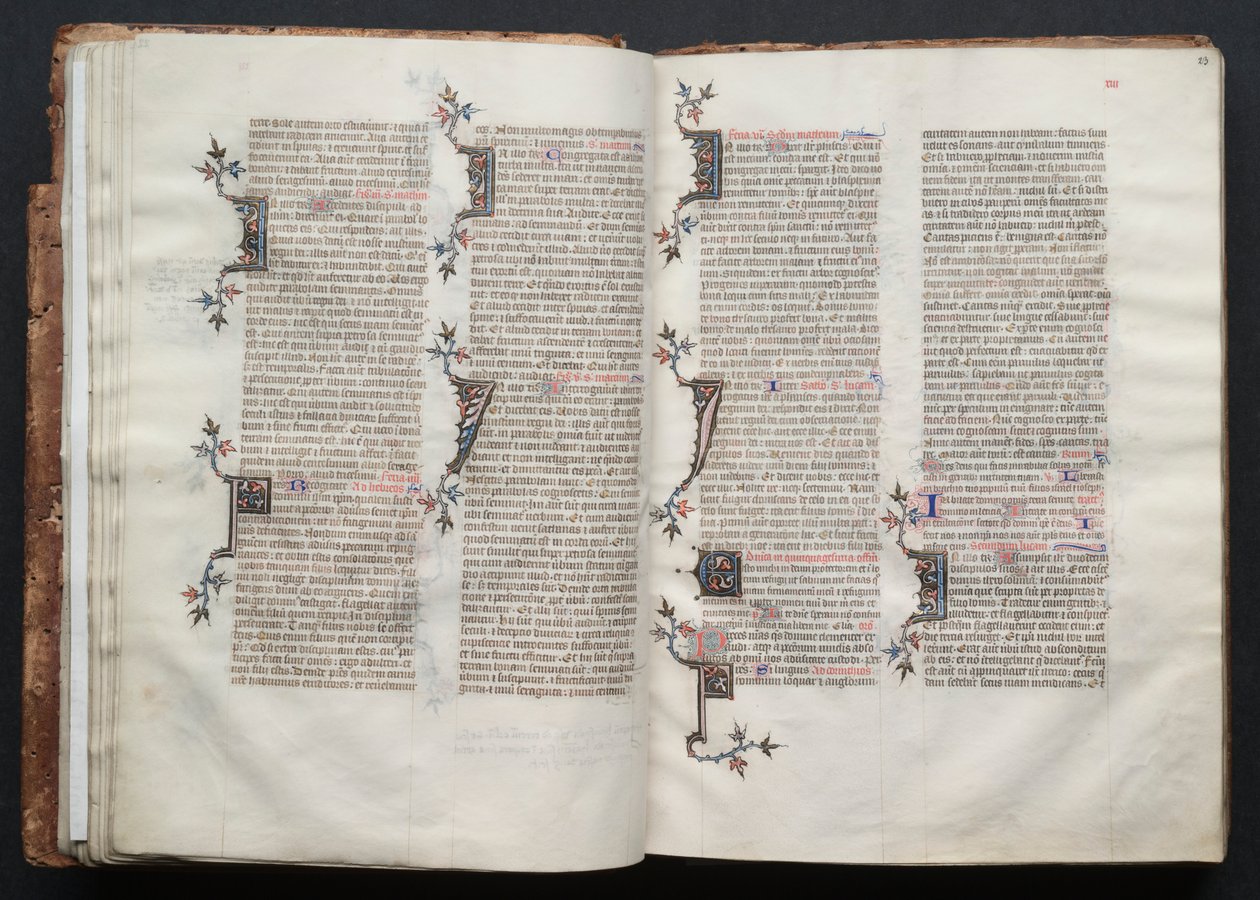Het Gotha Missaal: Fol. 22v, Tekst, ca. 1375 door Master of the Boqueteaux