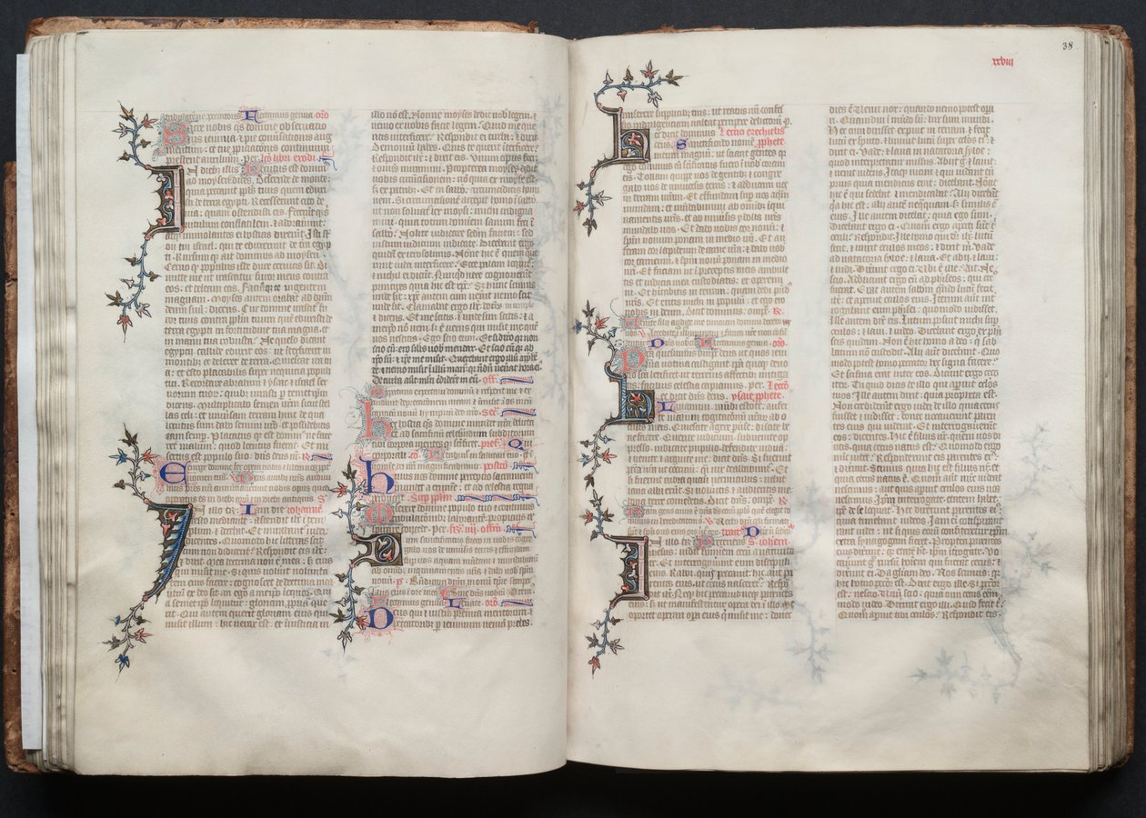 Het Gotha Missaal: Fol. 37v, Tekst door Master of the Boqueteaux