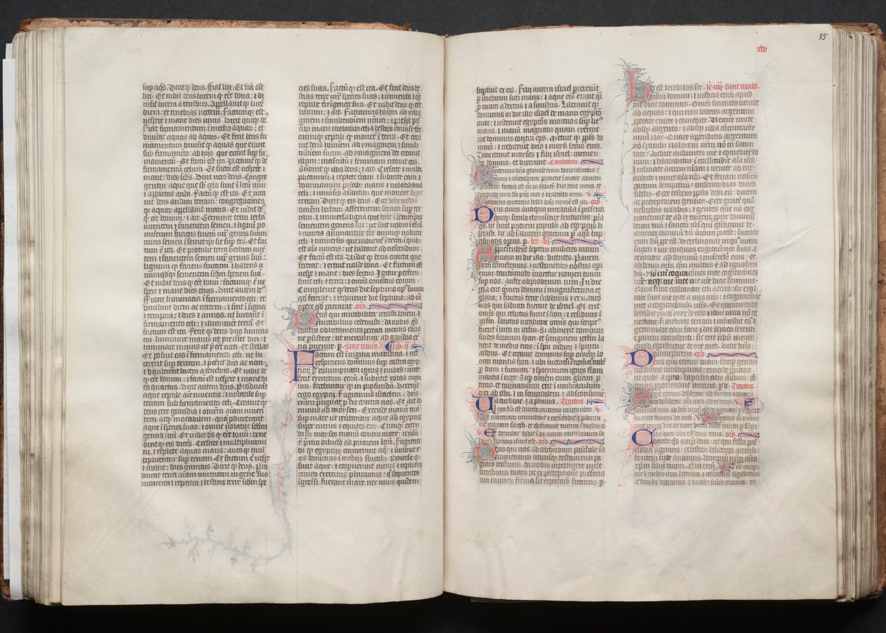 Het Gotha Missaal: Fol. 54v, Tekst door Master of the Boqueteaux