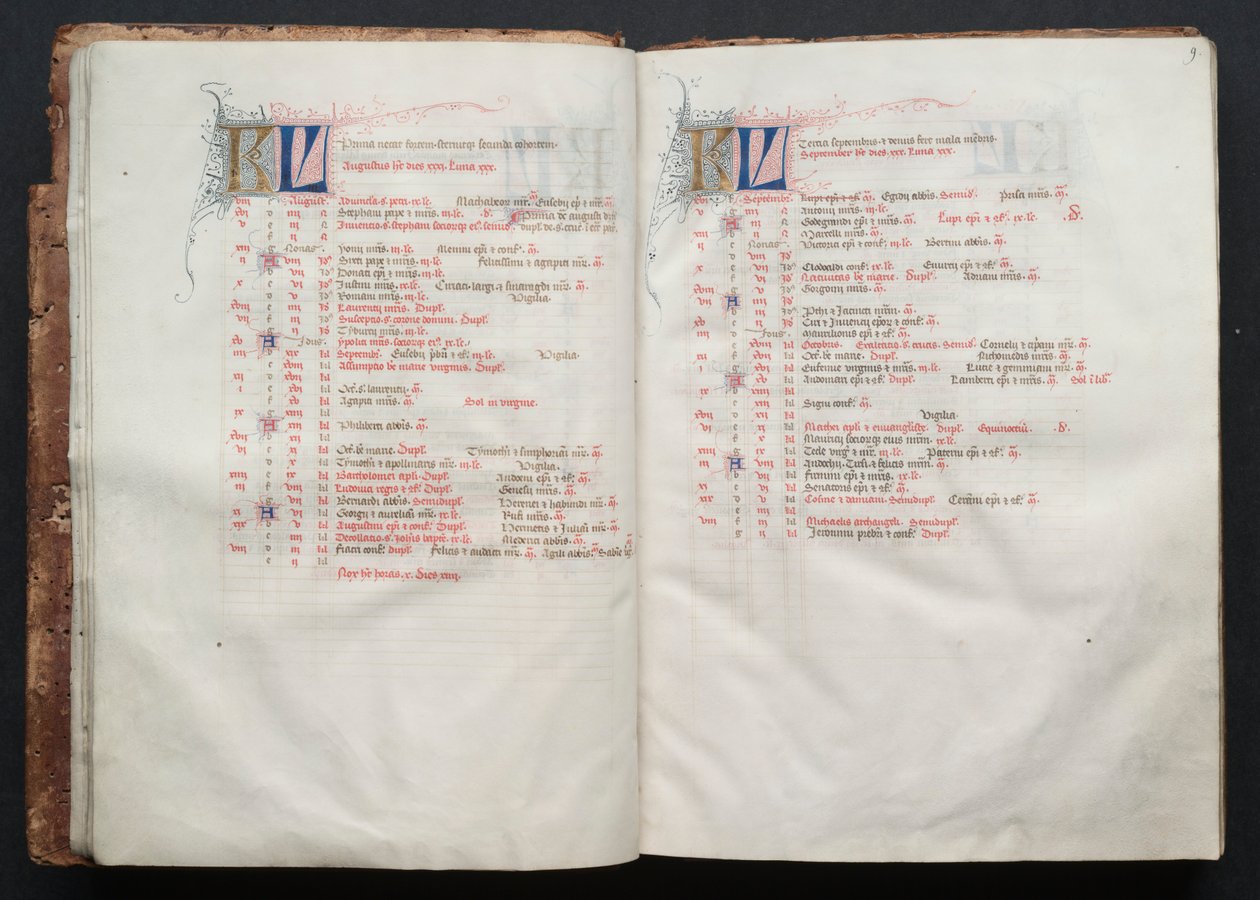Het Gotha Missaal: Fol. 8v, Tekst door Master of the Boqueteaux