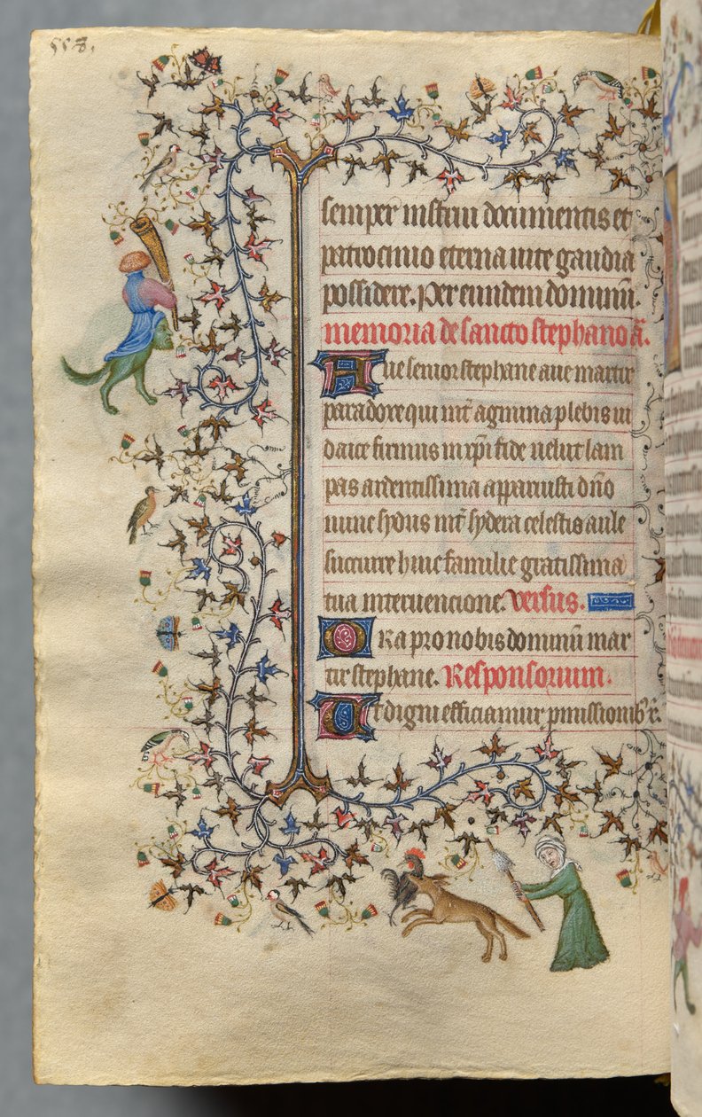 Getijden van Karel de Edele, koning van Navarra (1361-1425): fol. 273v, Tekst door Master of the Brussels Initials and Associates