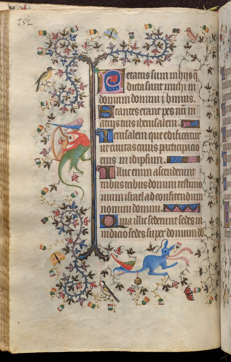 Getijden van Karel de Edele, koning van Navarra (1361-1425): fol. 76v, Tekst door Master of the Brussels Initials and Associates