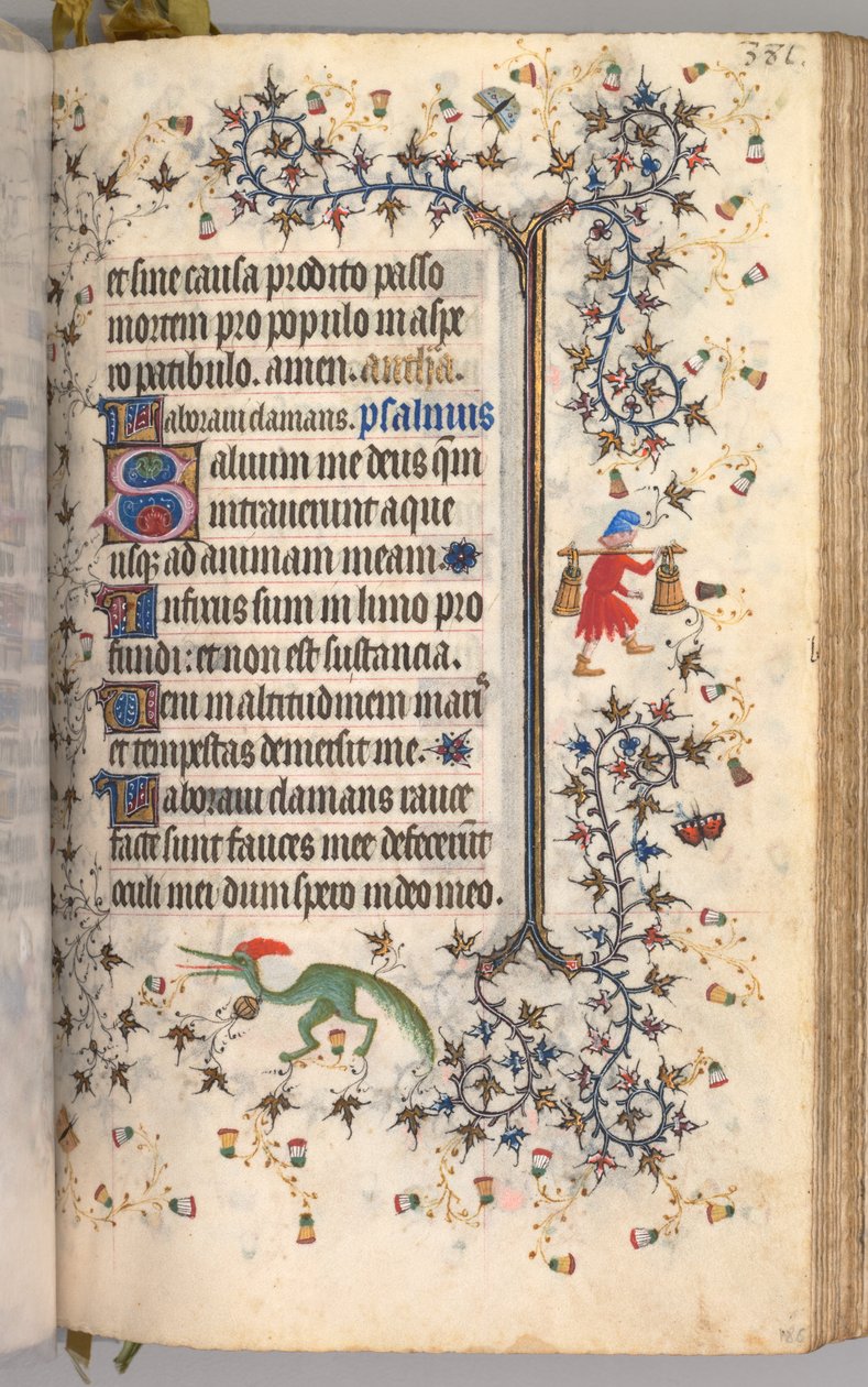Uren van Karel de Edele, Koning van Navarra 1361-1425: fol. 186r, Tekst, c. 1405 door Master of the Brussels Initials and Associates
