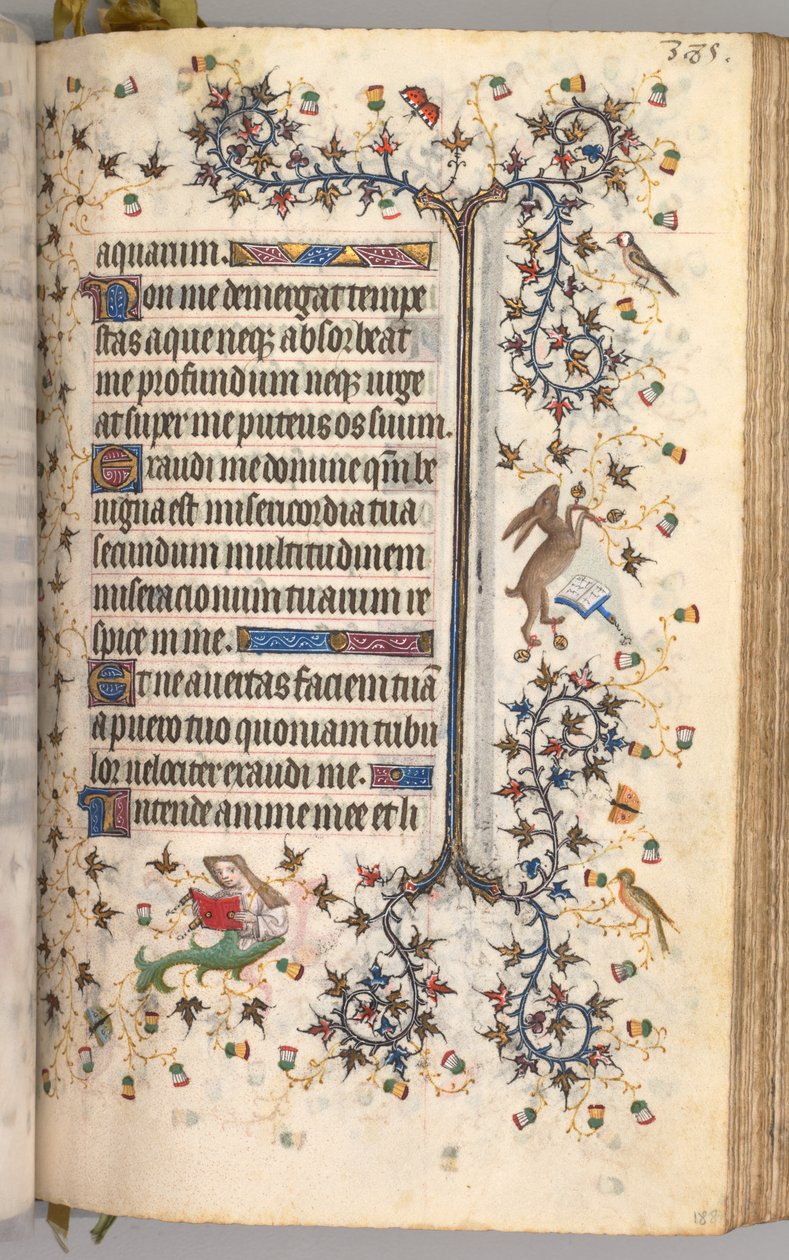 Uren van Charles de Edele, Koning van Navarra 1361-1425: fol. 188r, Tekst, ca. 1405 door Master of the Brussels Initials and Associates