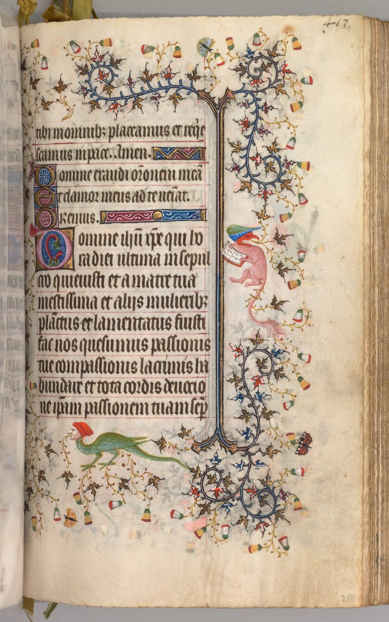 Getijdenboek van Karel de Edele, Koning van Navarra 1361-1425: fol. 2041r, Tekst, c. 1405 door Master of the Brussels Initials and Associates