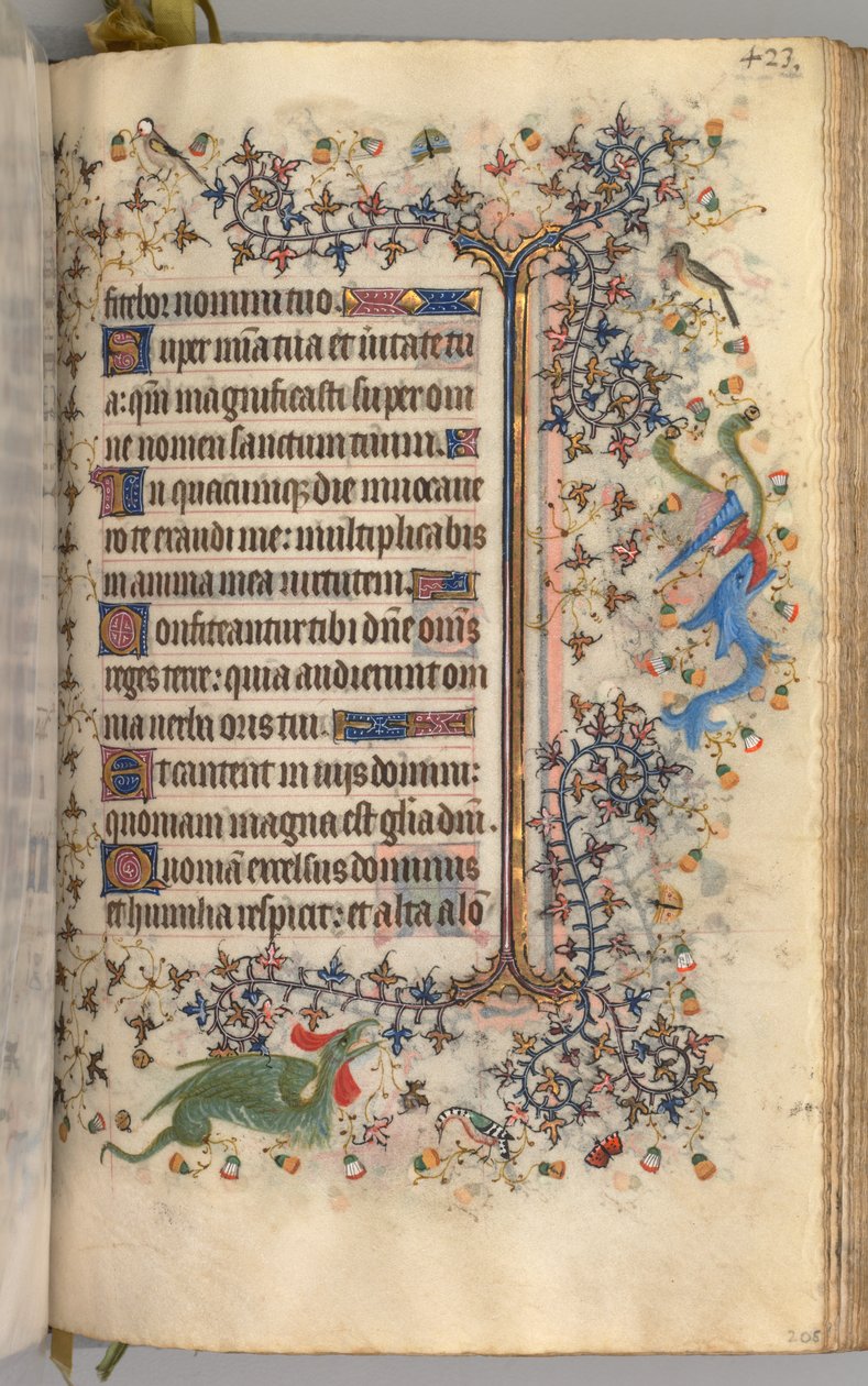 Uren van Karel de Edele, koning van Navarra 1361-1425: fol. 206r, tekst, ca. 1405 door Master of the Brussels Initials and Associates