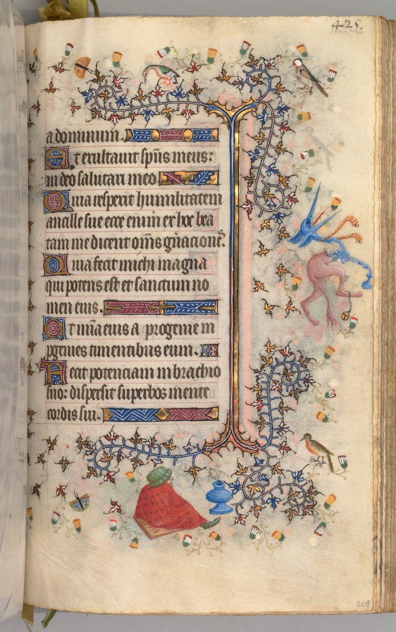 Uren van Karel de Edele, koning van Navarra 1361-1425: fol. 207r, tekst, c. 1405 door Master of the Brussels Initials and Associates