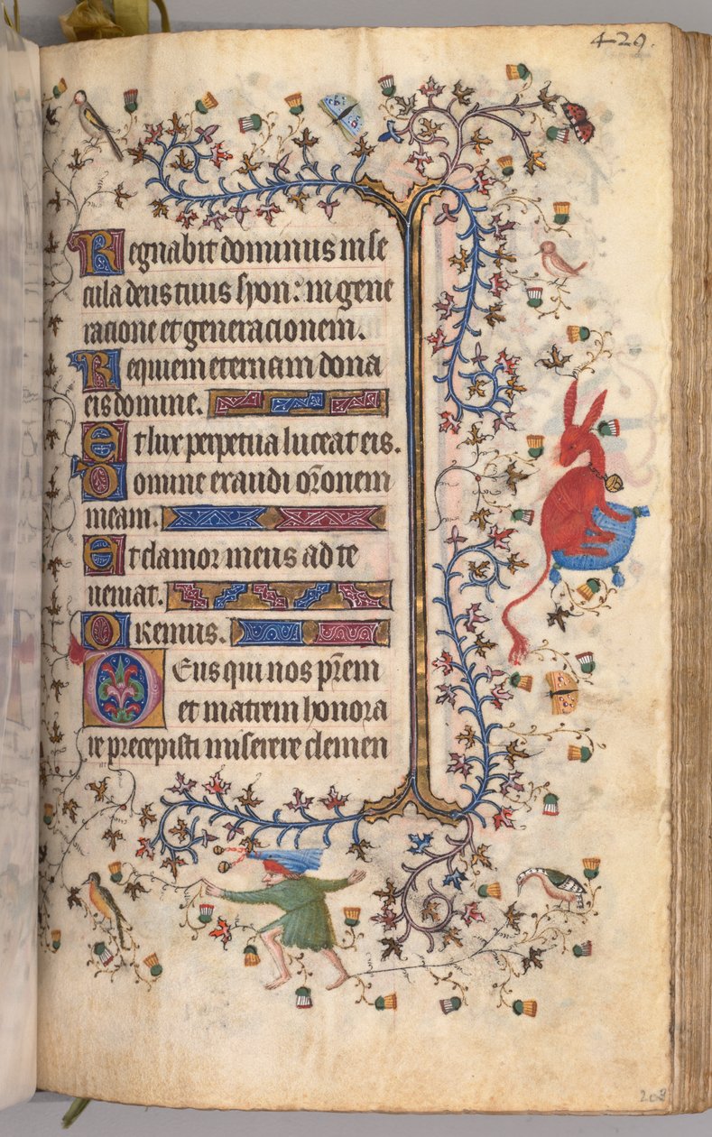 Uren van Karel de Edele, Koning van Navarra 1361-1425: fol. 209r, Tekst, c. 1405 door Master of the Brussels Initials and Associates