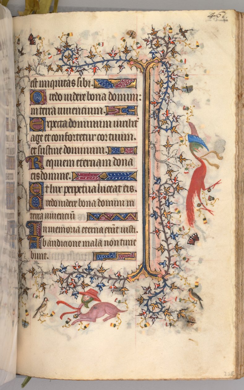 Uren van Charles de Edele, Koning van Navarra: fol. 225r, Tekst door Master of the Brussels Initials and Associates