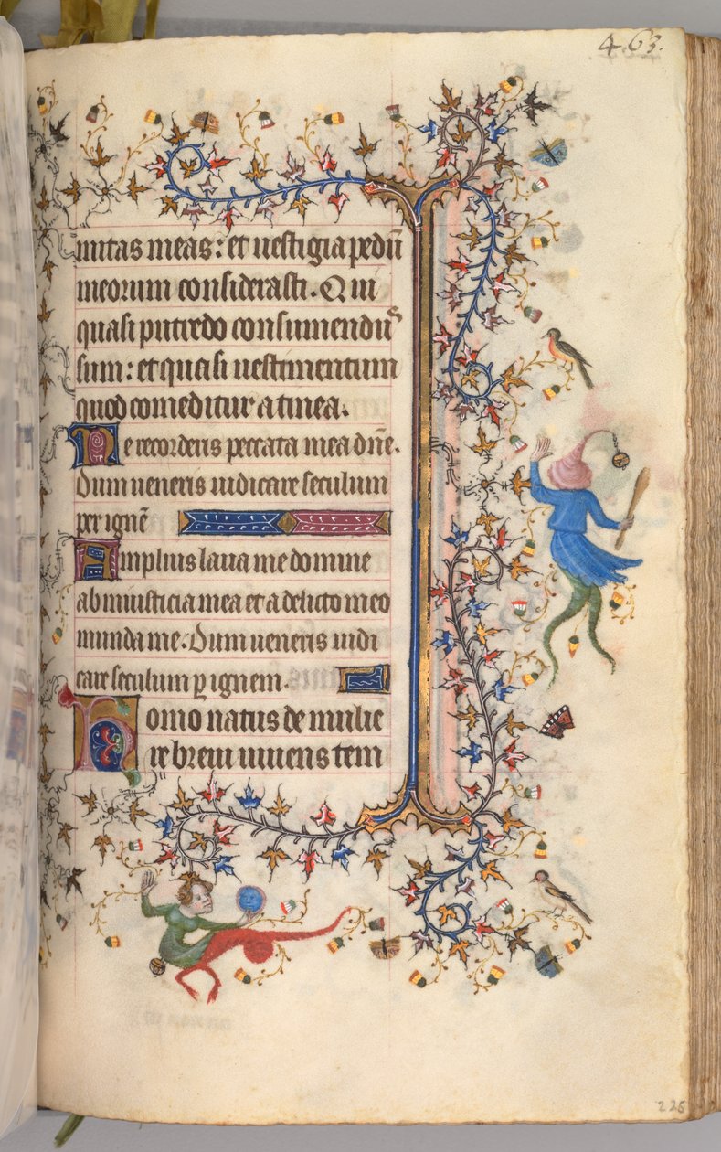Getijdenboek van Karel de Edele, Koning van Navarra: fol. 226r, Tekst door Master of the Brussels Initials and Associates