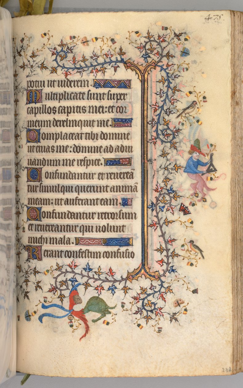 Getijdenboek van Karel de Edele, Koning van Navarra 1361-1425: fol. 232r, Tekst, c. 1405 door Master of the Brussels Initials and Associates