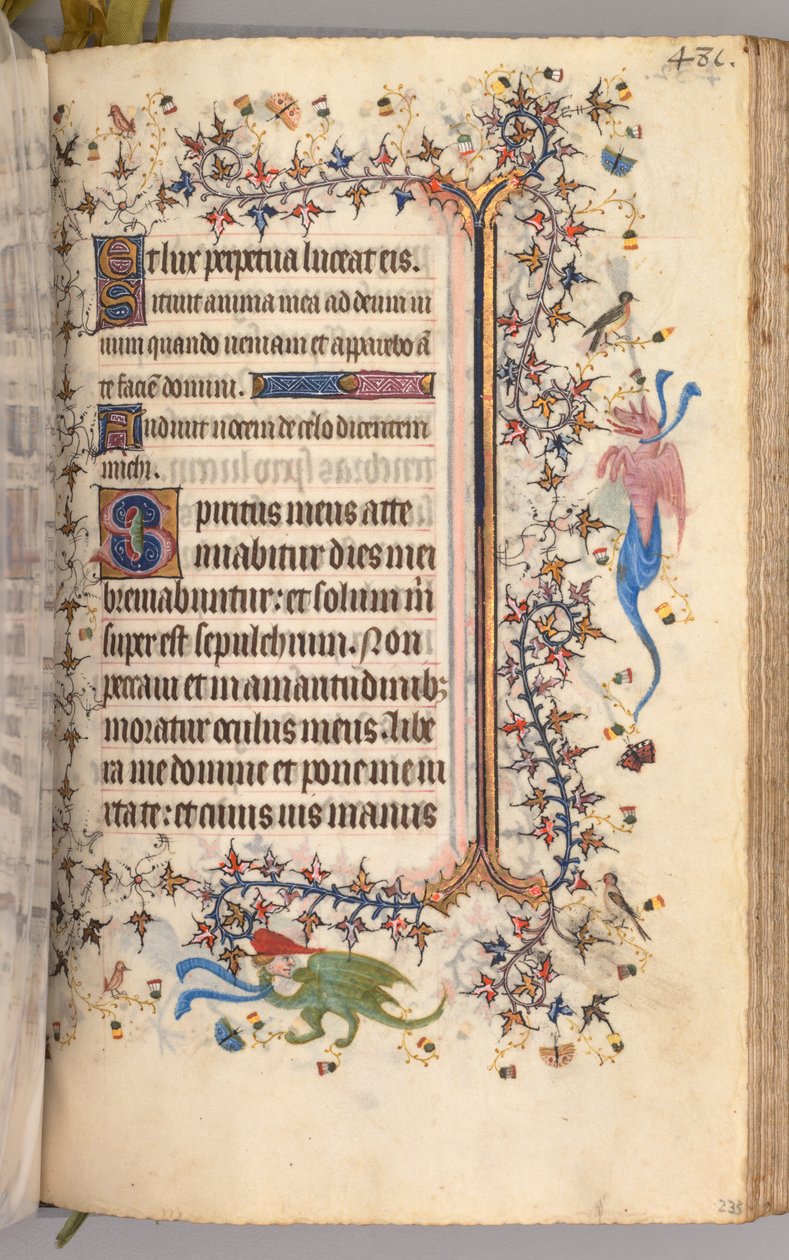 Getijdenboek van Karel de Edele, Koning van Navarra 1361-1425: fol. 234r, Tekst, ca. 1405 door Master of the Brussels Initials and Associates